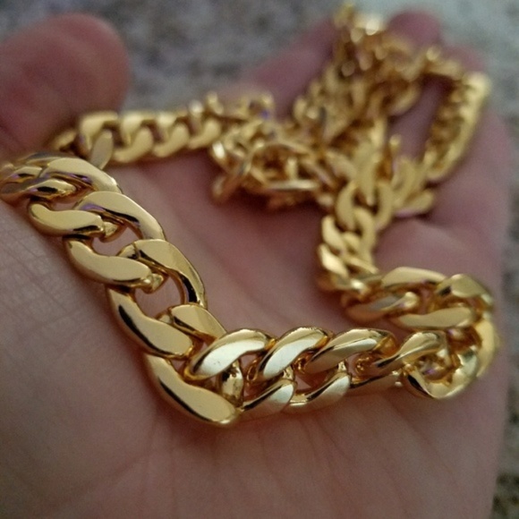 24 Inch 18K Gold Plated Necklace - Picture 2 of 5